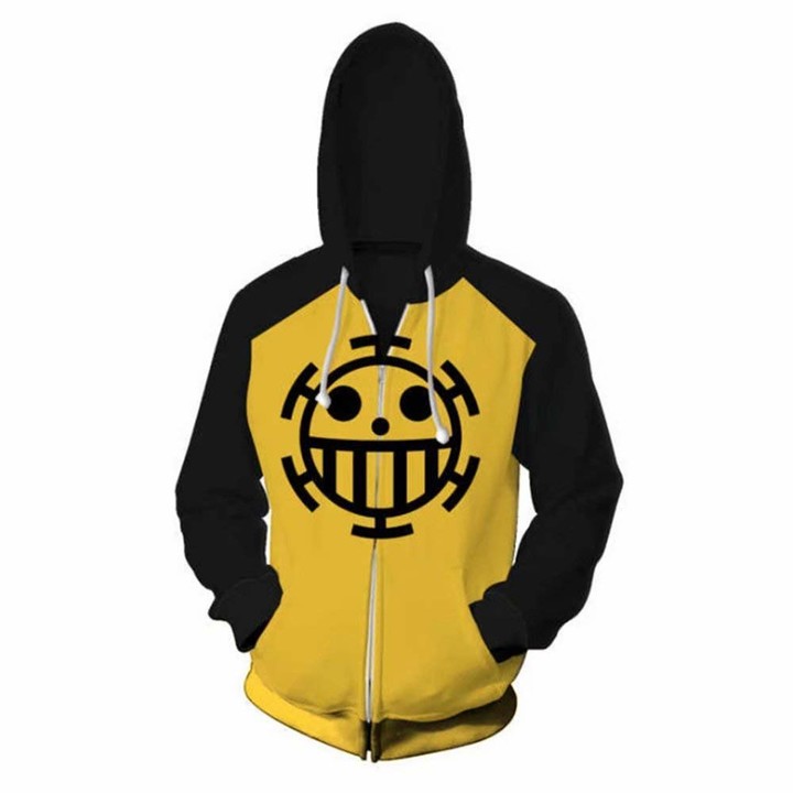 JiangJie Kawaii One Piece Trafalgar Law Anime Hoodie Sweatshirt Unisex