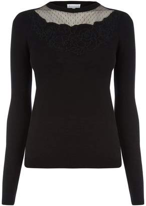 Warehouse Floral Embroidered Jumper