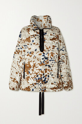Holden Camouflage-print Quilted Shell Down Jacket - Beige