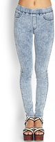 Thumbnail for your product : Forever 21 Acid Wash Jeggings