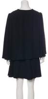 Thumbnail for your product : Alexander McQueen Cape Sleeve Mini Dress