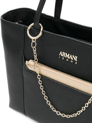 Armani Jeans chain embellished tote