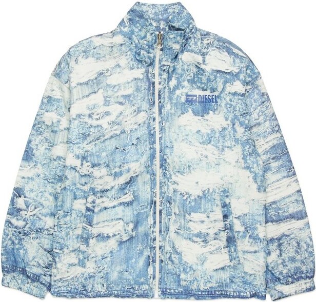 Diesel Kids Distressed Denim Jacket