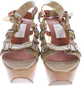 Thumbnail for your product : Lanvin Patent Leather Platform Sandals
