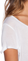 Thumbnail for your product : Lauren Moshi Becca Peace Bus V Neck Roll Up Sleeve Tee