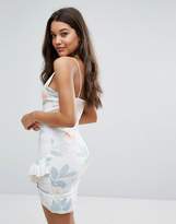 Thumbnail for your product : Missguided Floral Print Frill Hem Cami Dress