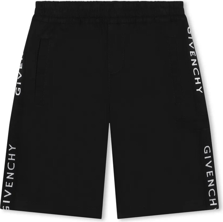 Givenchy Kids Logo-Tape Bermuda Shorts
