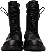Thumbnail for your product : Ann Demeulemeester Black Lace-Up Boots