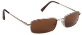 Thumbnail for your product : Cole Haan gold metal small rectangular sunglasses