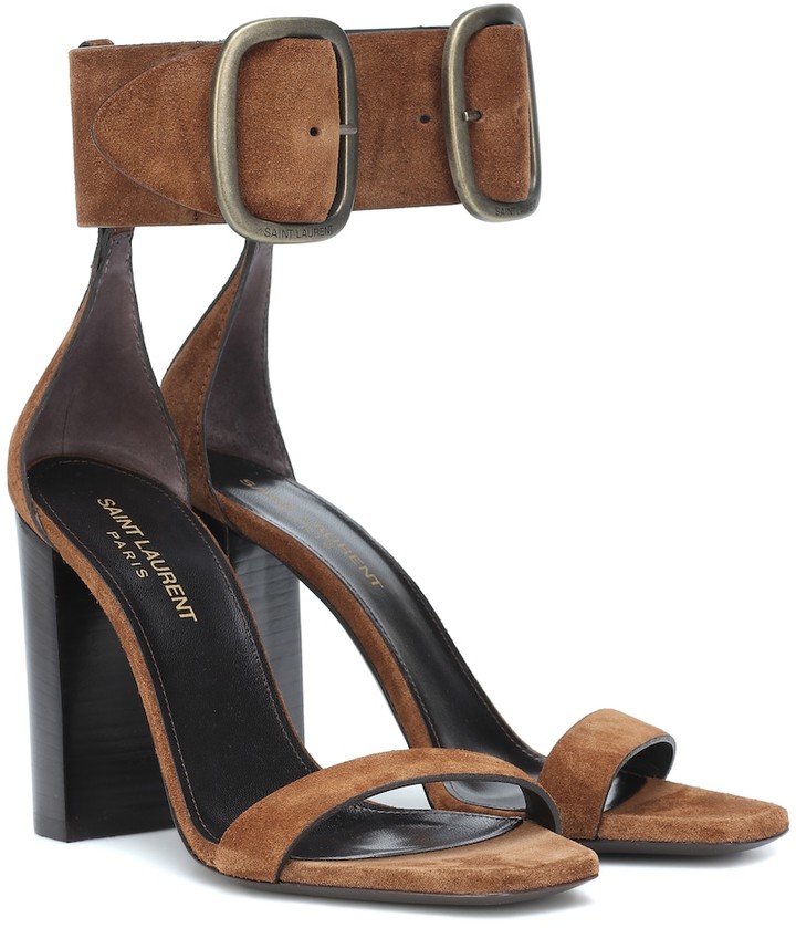 saint laurent loulou ankle strap sandal