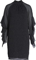 Thumbnail for your product : Maggy London Polka Dot Ruffle Sleeve Chiffon Dress