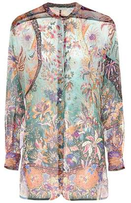 Etro Printed silk blouse
