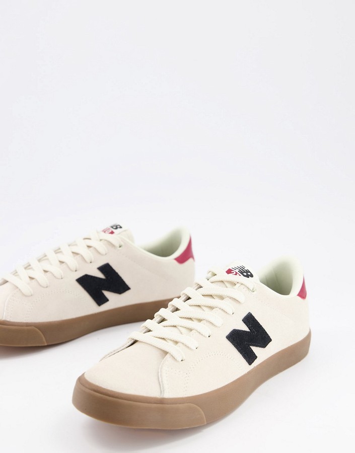 Dissipate Dictation Landscape New Balance 210 sneakers in white with gum sole - ShopStyle