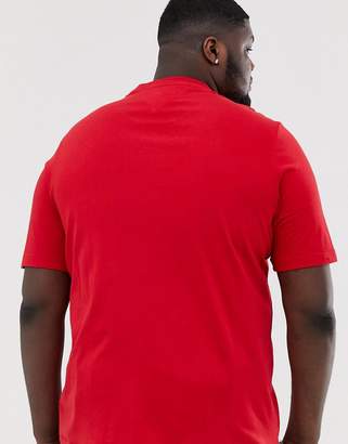 Tommy Hilfiger Big & Tall large flag logo t-shirt in red