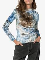 Thumbnail for your product : Collina Strada tie dye crushed-velvet top
