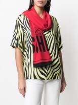 Thumbnail for your product : Moschino Logo-Print Silk Scarf