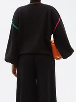 Thumbnail for your product : Roksanda Azalea High-neck Embroidered Sweater - Black Multi