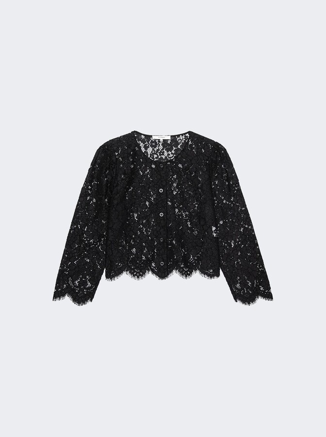 Frame The Lace Blouse Black