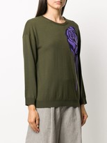Thumbnail for your product : Boutique Moschino Rose Motif Crewneck Jumper