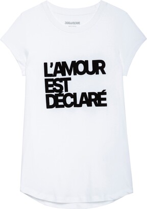Zadig & Voltaire L'amour Est Déclaré Skinny T-Shirt - ShopStyle