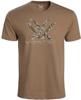 Vortex Men's Camo Logo T-Shirt Medium Coyote
