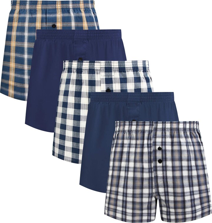 5Mayi Men's Woven Boxer Shorts Mens Boxer Underwear Men’s Cotton Boxer