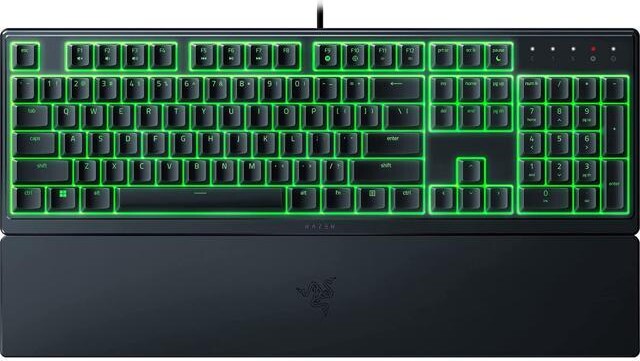 Razer Ornata V3 X Gaming Keyboard: Low-Profile Keys - Silent Membrane Switches - UV-Coated Keycaps - Spill Resistant - Chroma RGB Lighting -...