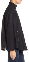 Thumbnail for your product : Ted Baker London 32536 Ted Baker London Asymmetrical Zip Wool Blend Cape Coat