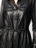 Thumbnail for your product : HUGO BOSS Faux Leather Shirt Dress