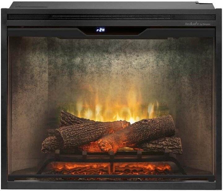 Dimplex Revillusion 30 in. Built-In Electric Fireplace Insert with Front Glass and Plug Kit