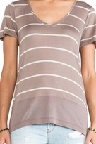 Thumbnail for your product : LAmade Short Sleeve Low V-Neck Top