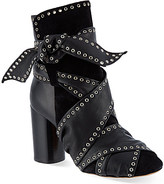 Thumbnail for your product : Isabel Marant Aubrey mlk leather heeled boots
