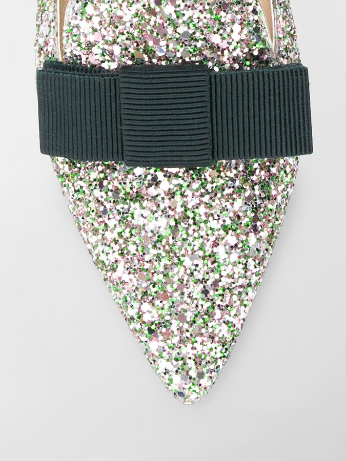 jimmy choo gala glitter flats