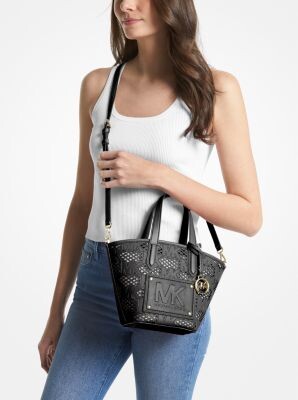 Michael Kors Kimber Small 2-in-1 Logo Embossed and Perforated Tote