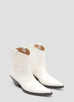 Thumbnail for your product : Maison Margiela Leather Cowboy Boots in White