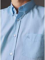 Thumbnail for your product : Burberry Short-sleeved Stretch Cotton Poplin Shirt