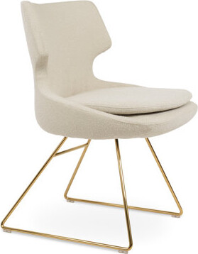 sohoConcept Leather Full Back Side Chair