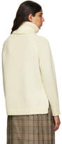 Thumbnail for your product : Fendi White Wool Logo Turtleneck