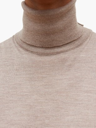 The Row Becca Roll-neck Sleeveless Cashmere-blend Sweater - Light Brown