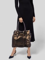 Thumbnail for your product : Lanvin Metallic Leather Tote Gold