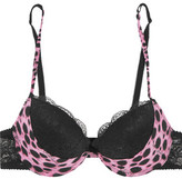 Thumbnail for your product : Just Cavalli Reggiseno Leopard-Print Silk-Blend Underwired Padded Bra