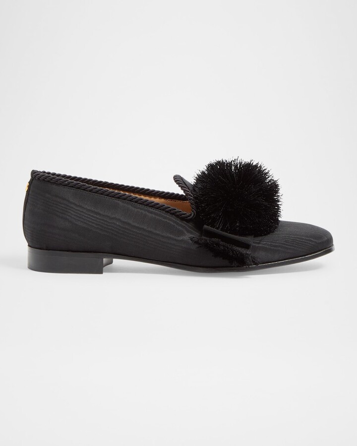 Mens Bowow Grosgrain and Pompom Loafers