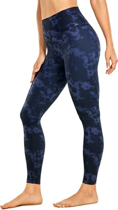 CRZ YOGA Women Matte Brushed Light Fleece Leggings Winter Thick High  Waisted Squat Proof Yoga Pants -25 Inches to Dye Blue 6 - ShopStyle  Activewear Trousers