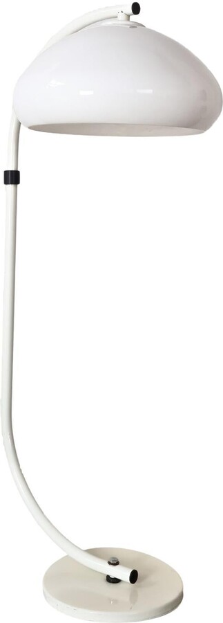 White Dijkstra Flexible Snake Mushroom Floor Lamp, 1970s