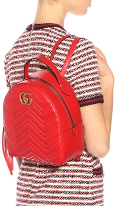 gucci marmont backpack red