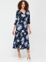 Thumbnail for your product : Very Tiered Midi Dress - Blue Floral