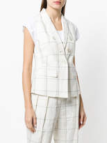 Thumbnail for your product : Lorena Antoniazzi checked waistcoat