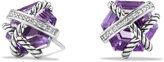 Thumbnail for your product : David Yurman Cable Wrap Earrings with Amethyst and Diamonds