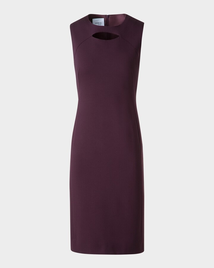 Akris Punto Sleeveless Cut-Out Jersey Dress