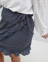 Thumbnail for your product : Glamorous Curve Mini Wrap Skirt In Check